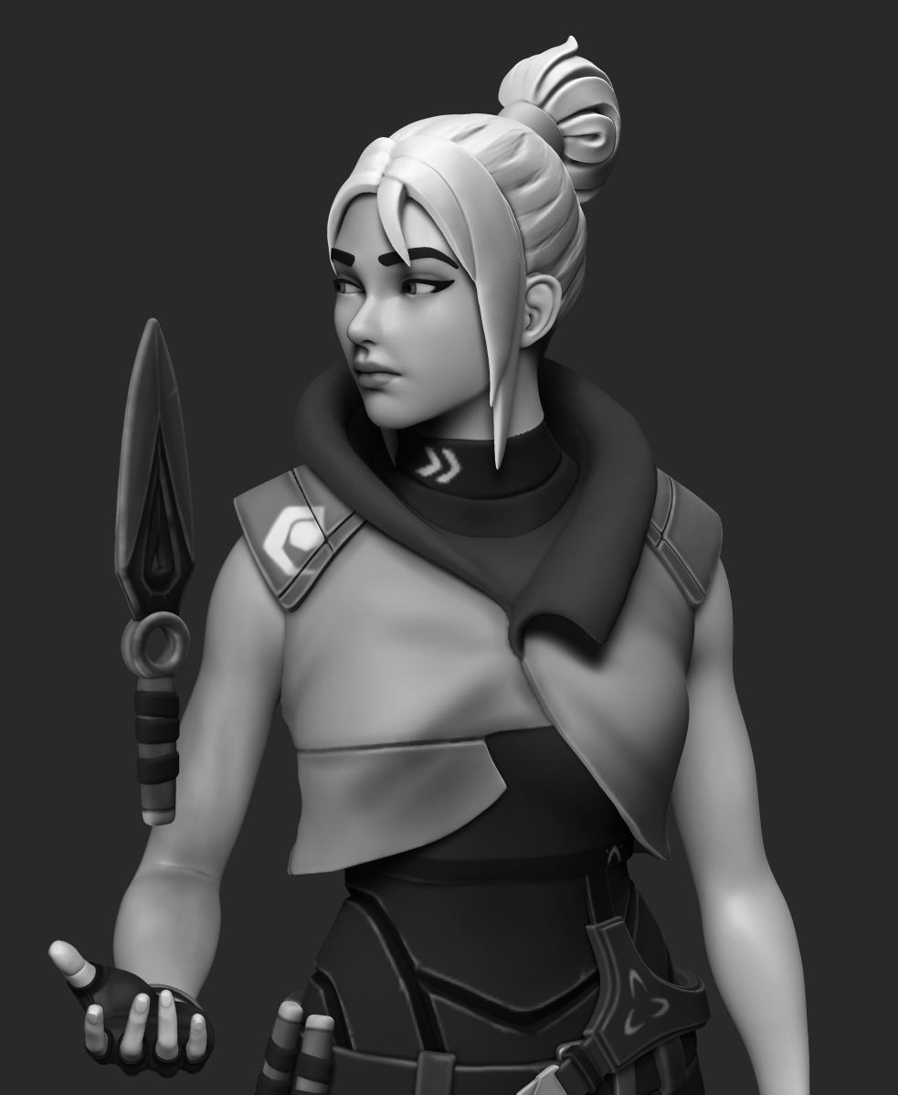 Valorant Jett - STL for 3D printing 3D print model_1