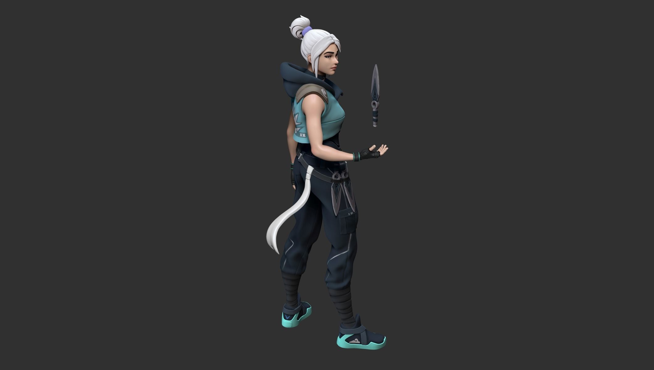 Valorant Jett - STL for 3D printing 3D print model_3