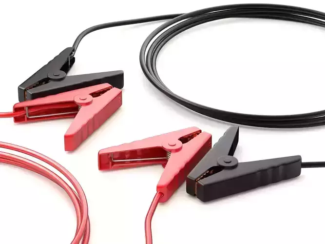 Car Jump Starter Clamps 3D model