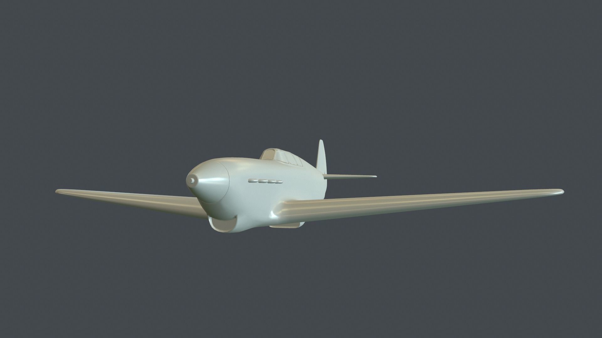 Yak-1 fighter model for 3D-printing 3D print model_2