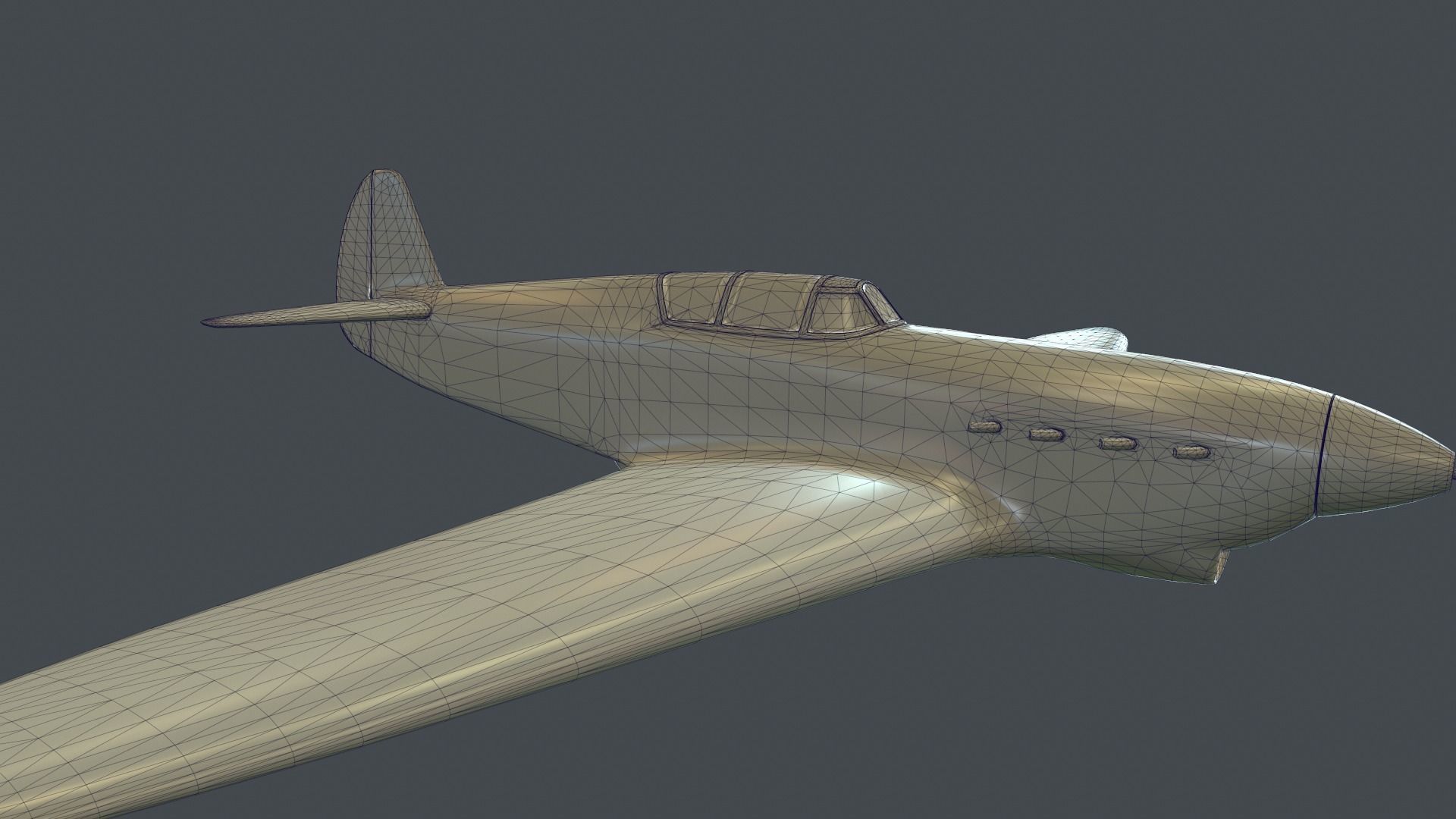 Yak-1 fighter model for 3D-printing 3D print model_15