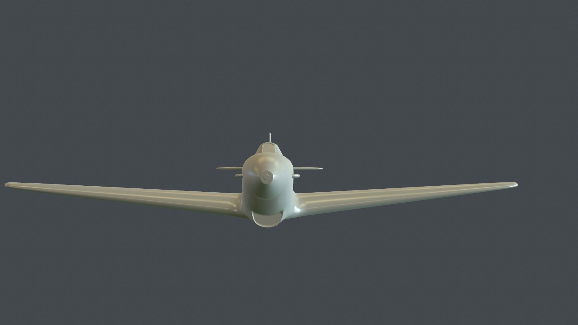 Yak-1 fighter model for 3D-printing 3D print model_3