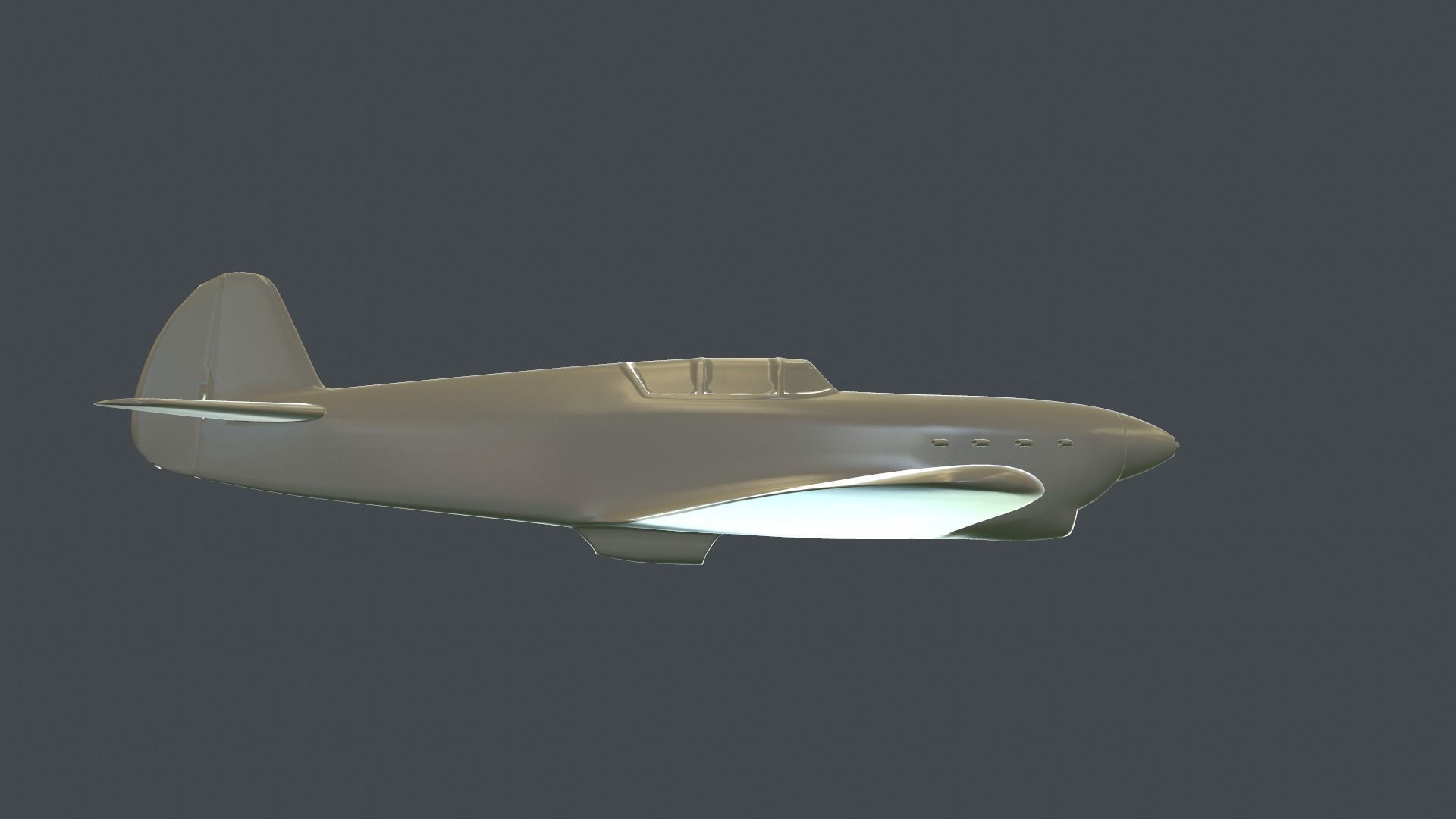 Yak-1 fighter model for 3D-printing 3D print model_6