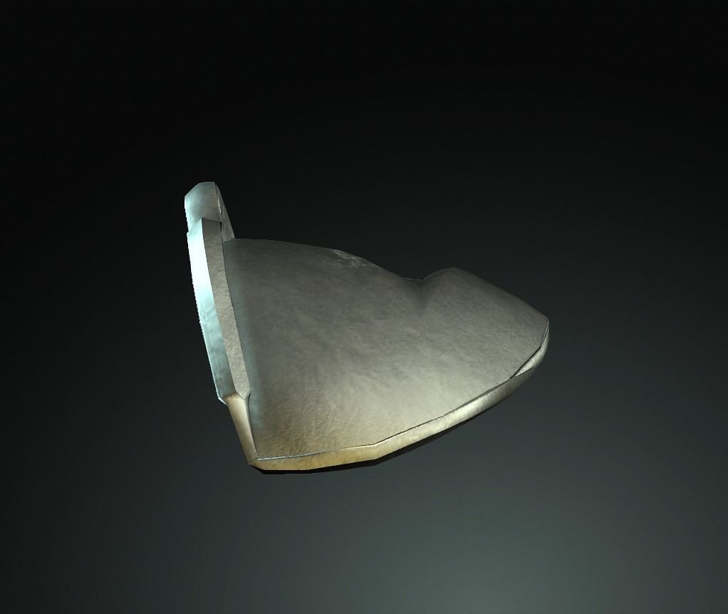 Japan Samurai Sode Low-poly 3D model_3