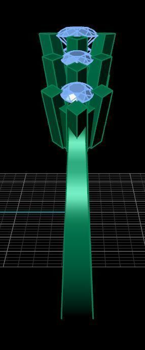 Engagement Diamond Ring 3D print model_4