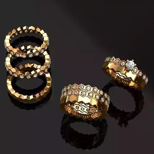 Rings plane flying in sky