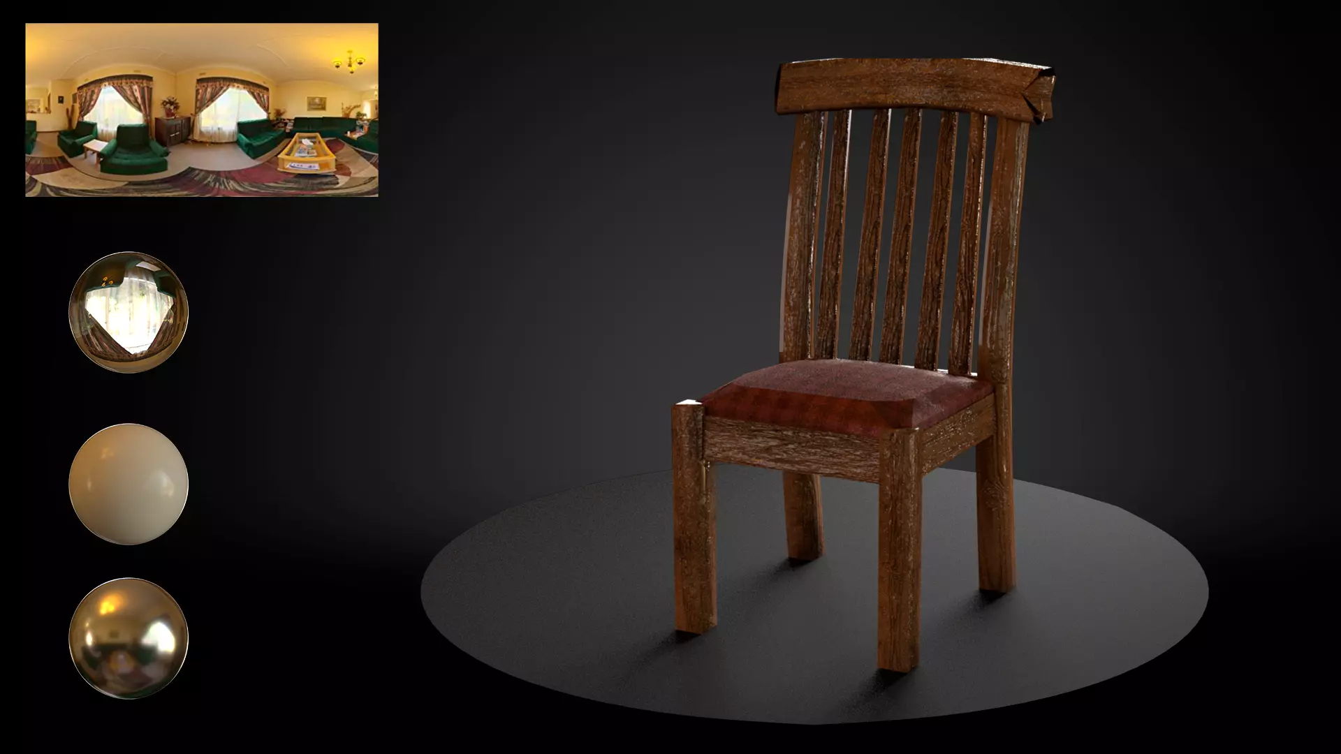 chair wooden Free 3D model