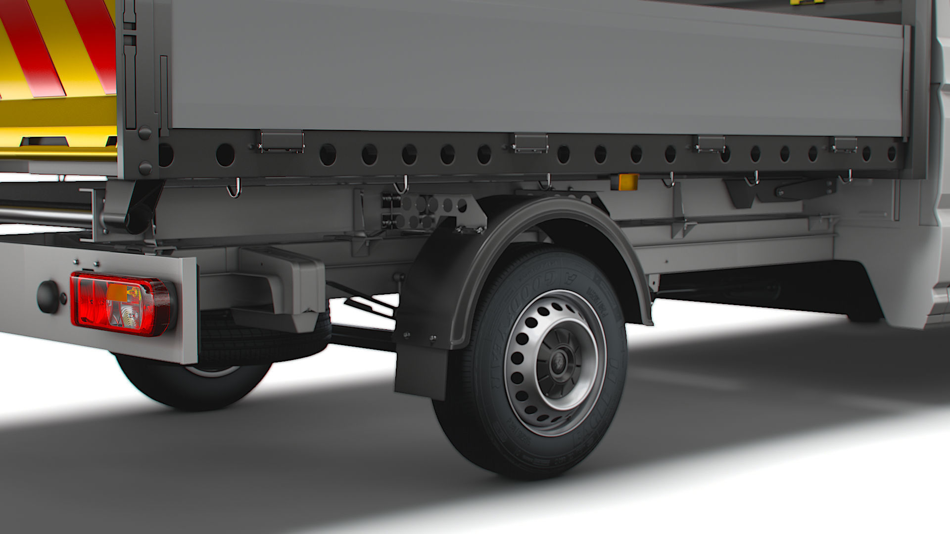 VW Crafter Double Cab Tipper 2021 3D model_9