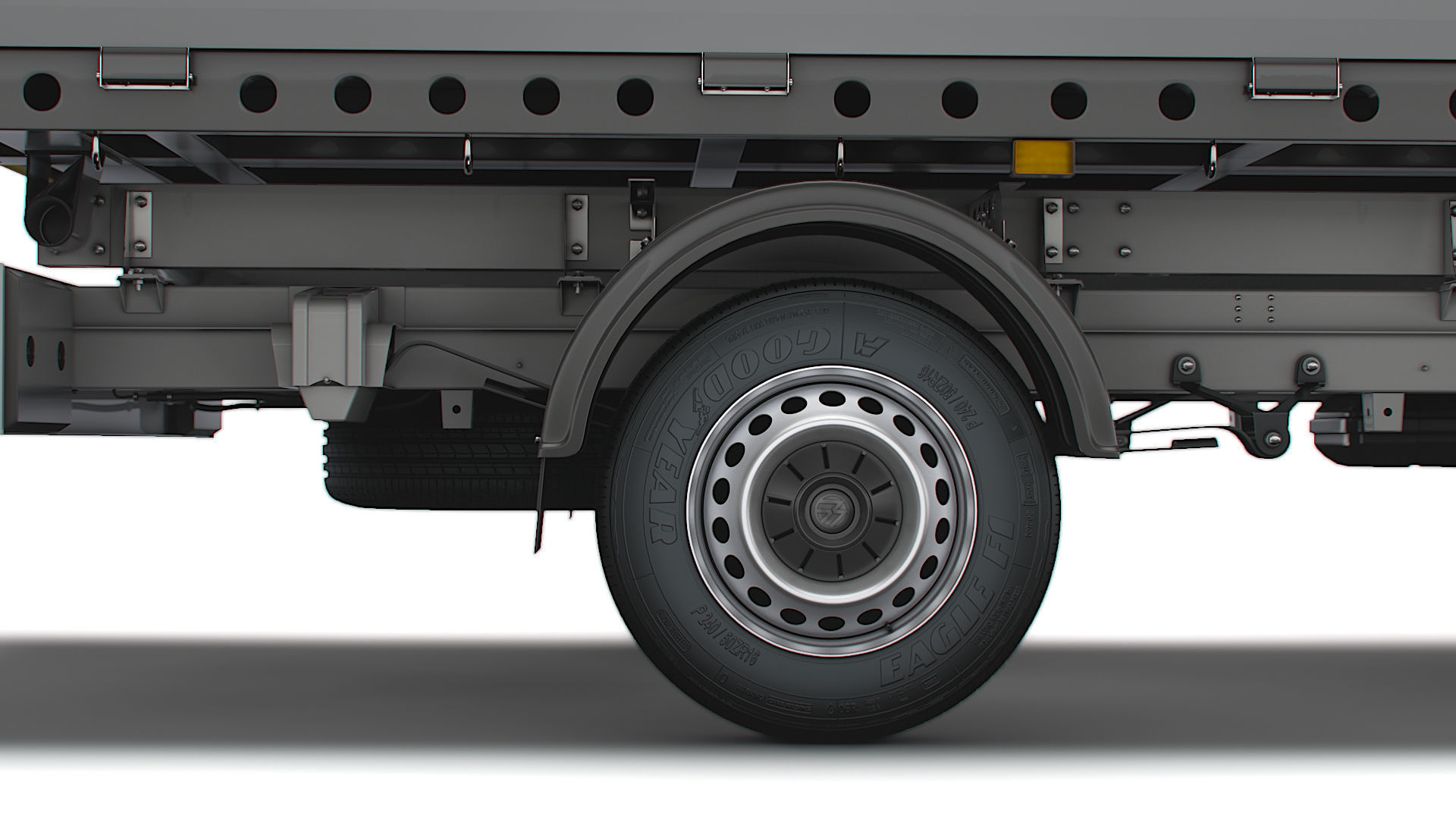 VW Crafter Double Cab Tipper 2021 3D model_7