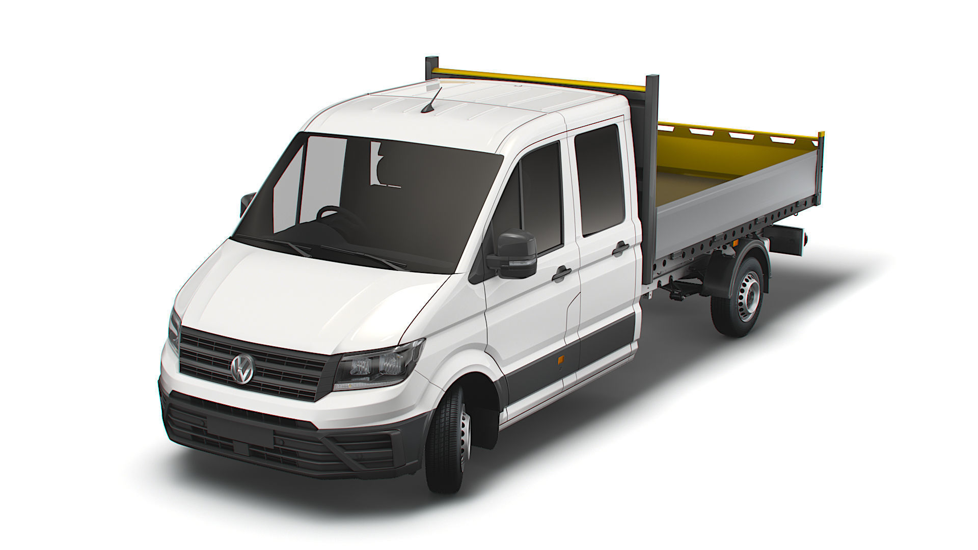 VW Crafter Double Cab Tipper 2021 3D model_6
