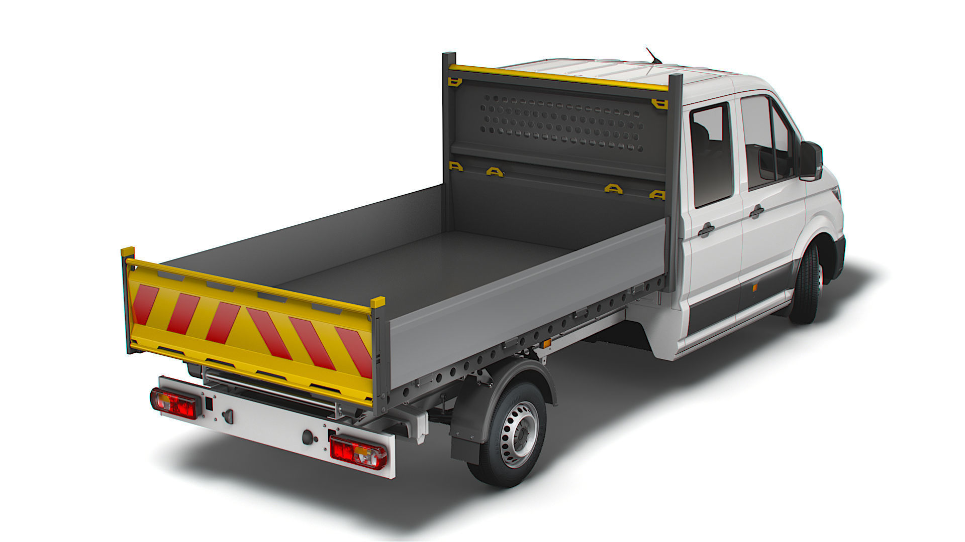 VW Crafter Double Cab Tipper 2021 3D model_1