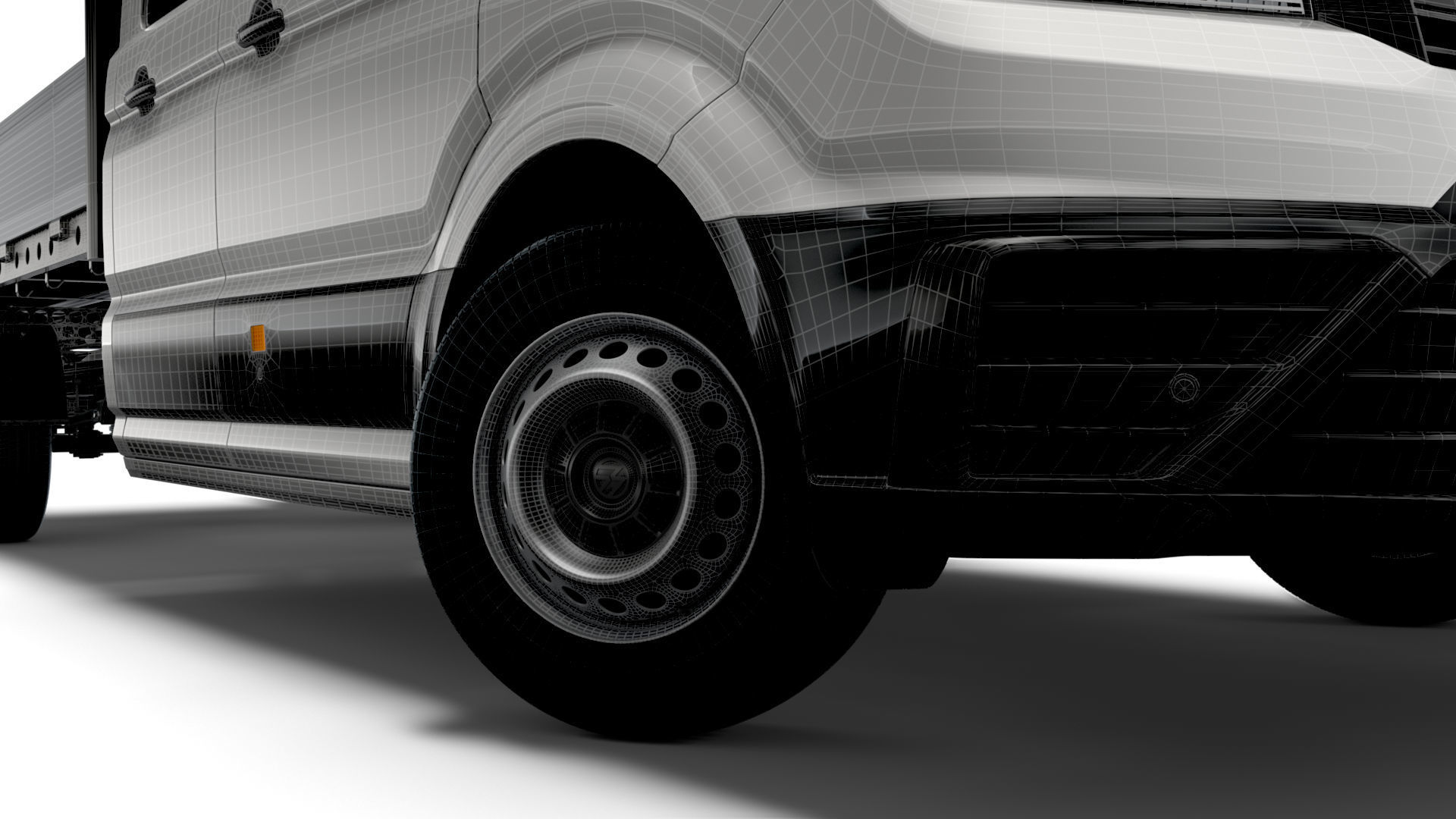 VW Crafter Double Cab Tipper 2021 3D model_13