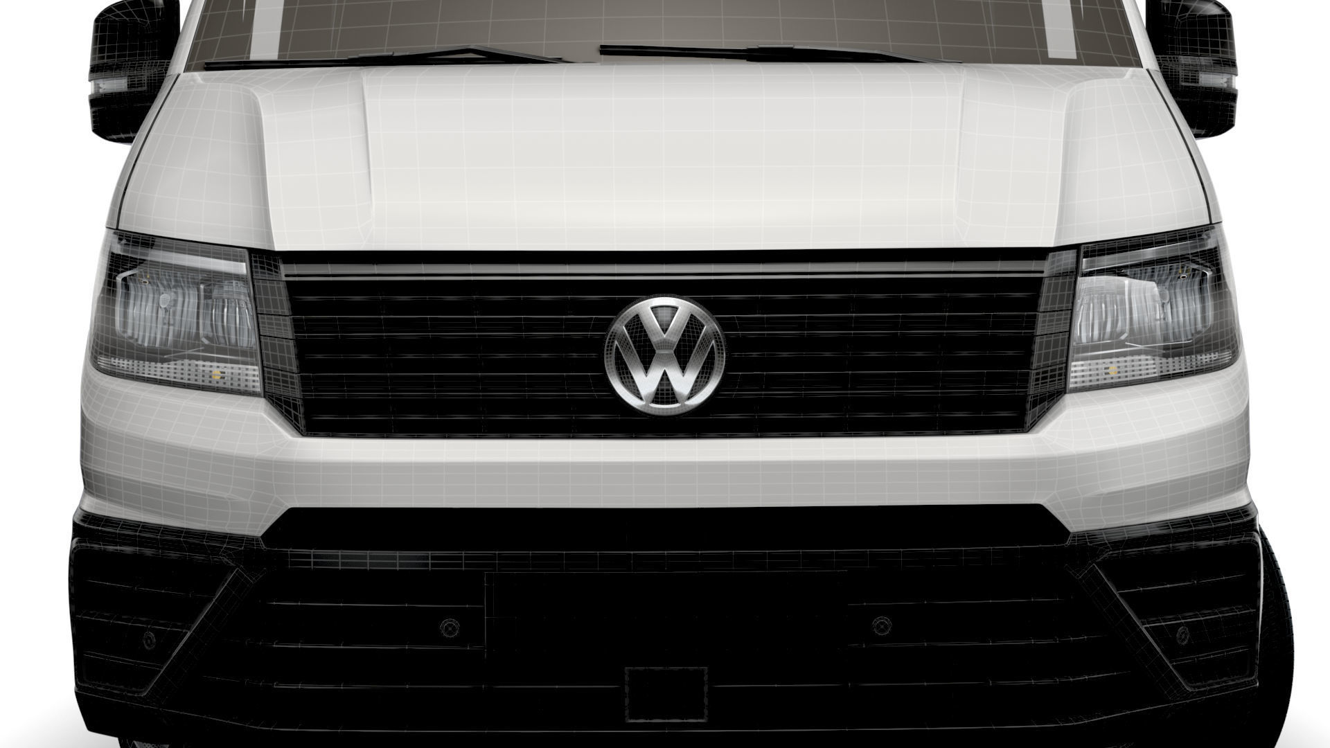 VW Crafter Double Cab Tipper 2021 3D model_15