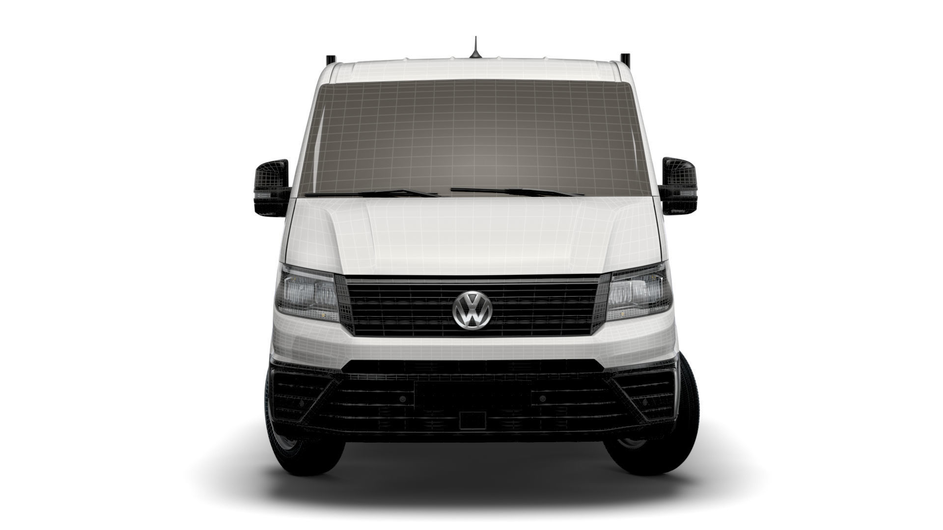 VW Crafter Double Cab Tipper 2021 3D model_14