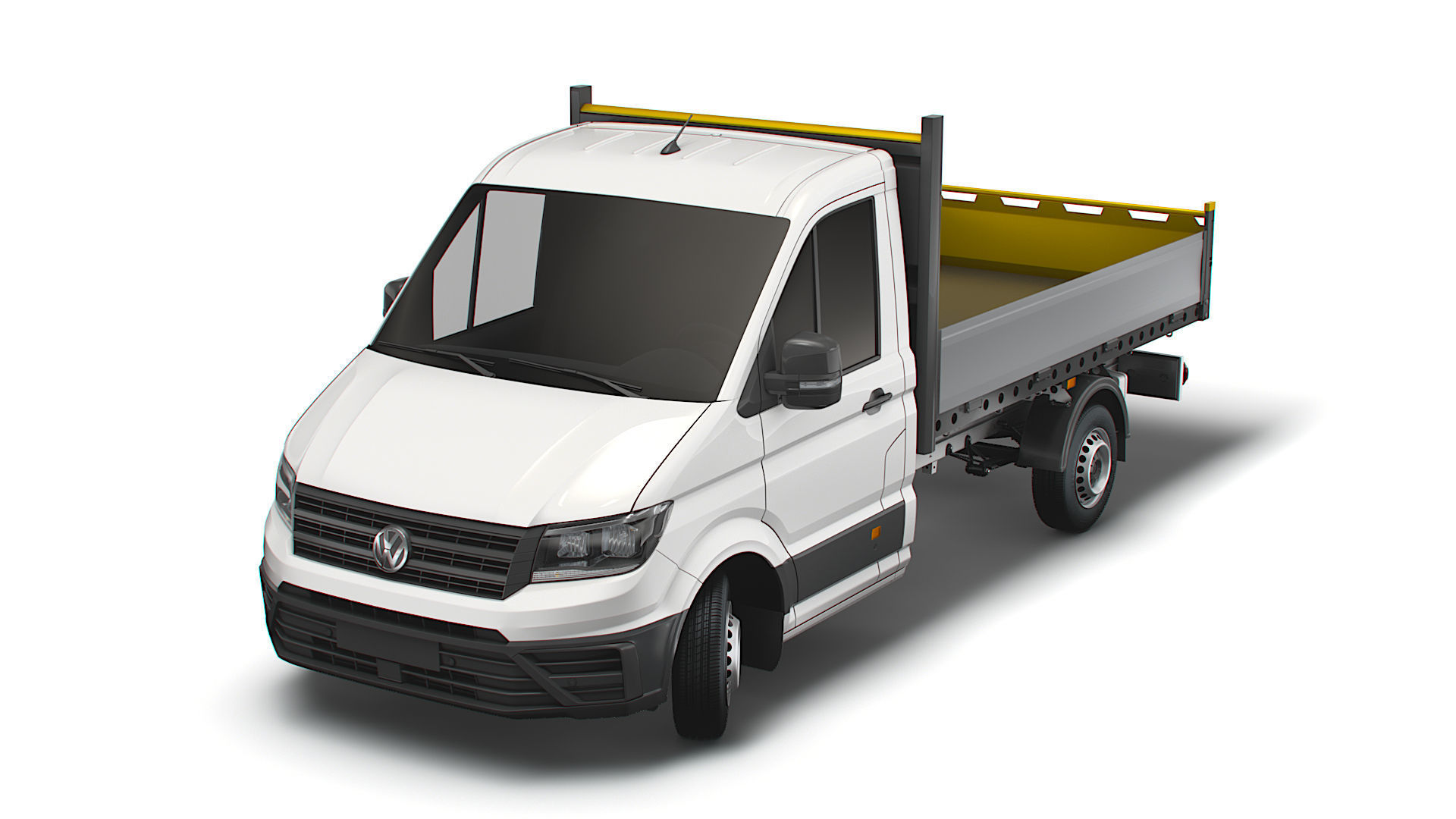 VW Crafter Single Cab Tipper 2021 3D model_18