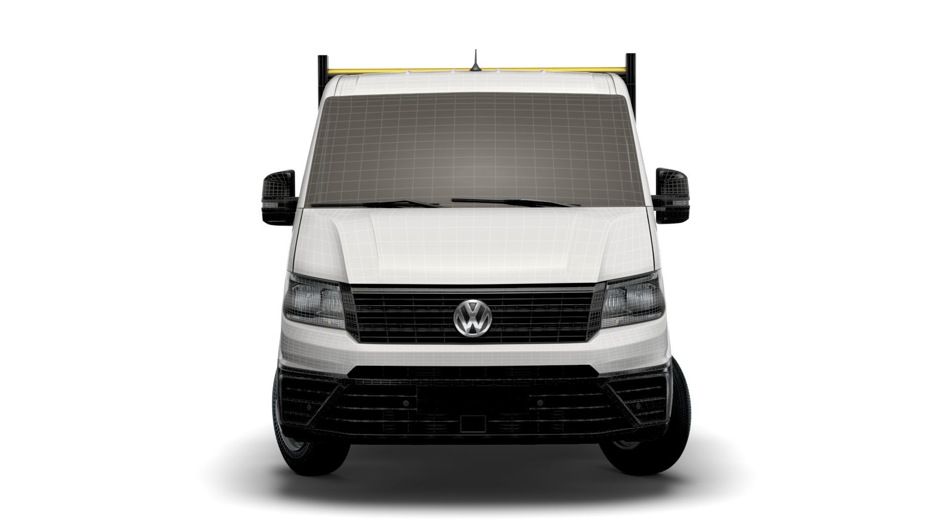 VW Crafter Single Cab Tipper 2021 3D model_5