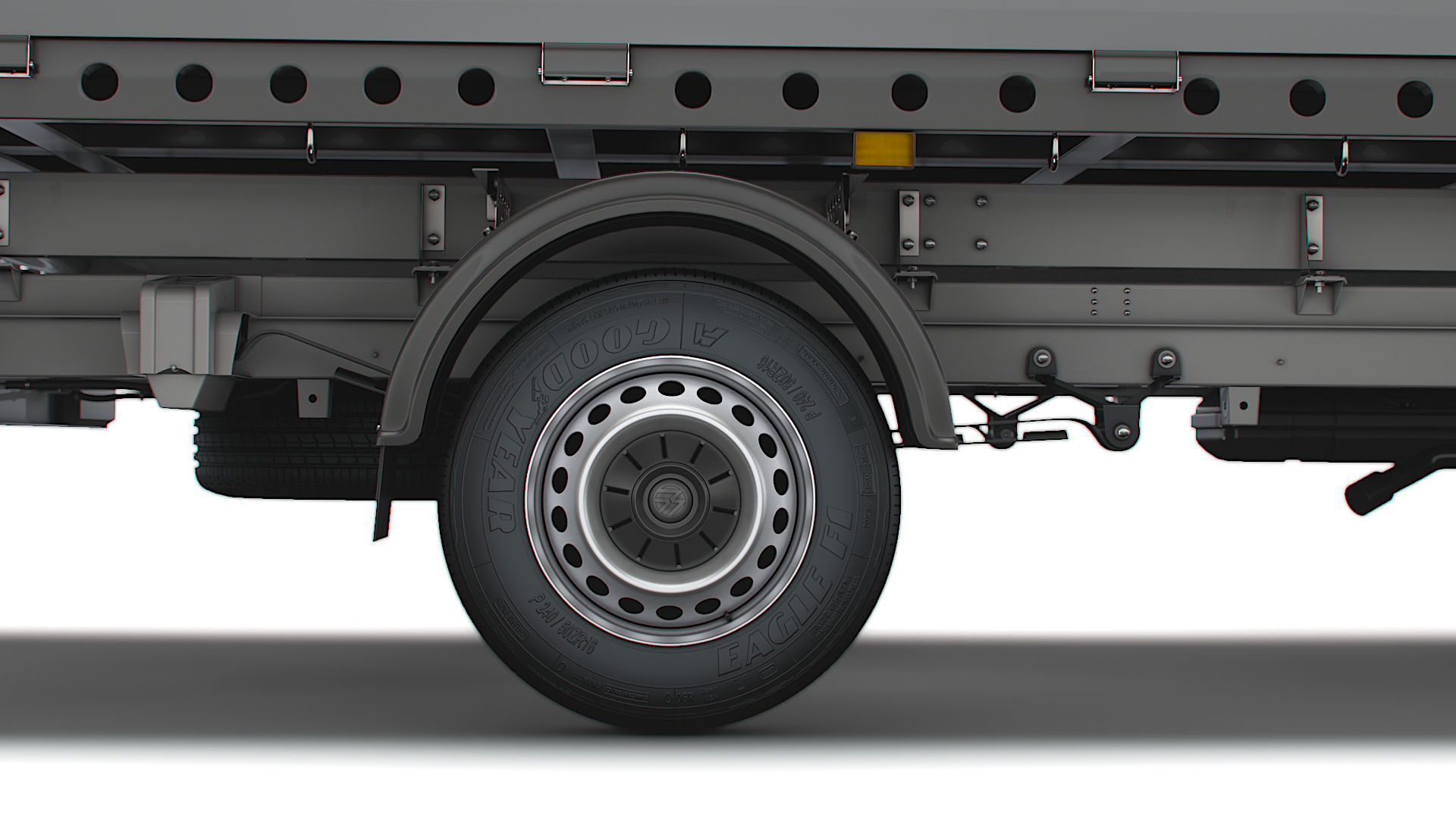 VW Crafter Single Cab Tipper 2021 3D model_19