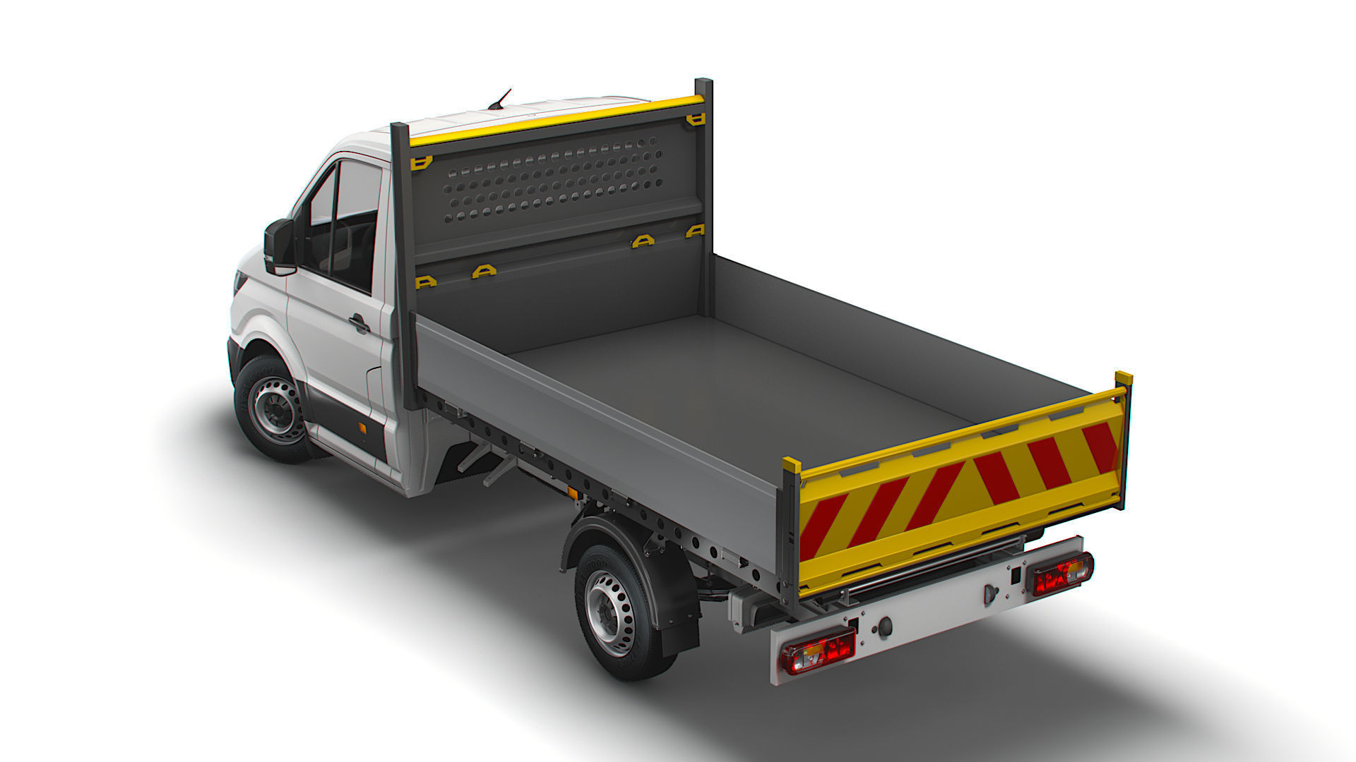 VW Crafter Single Cab Tipper 2021 3D model_14