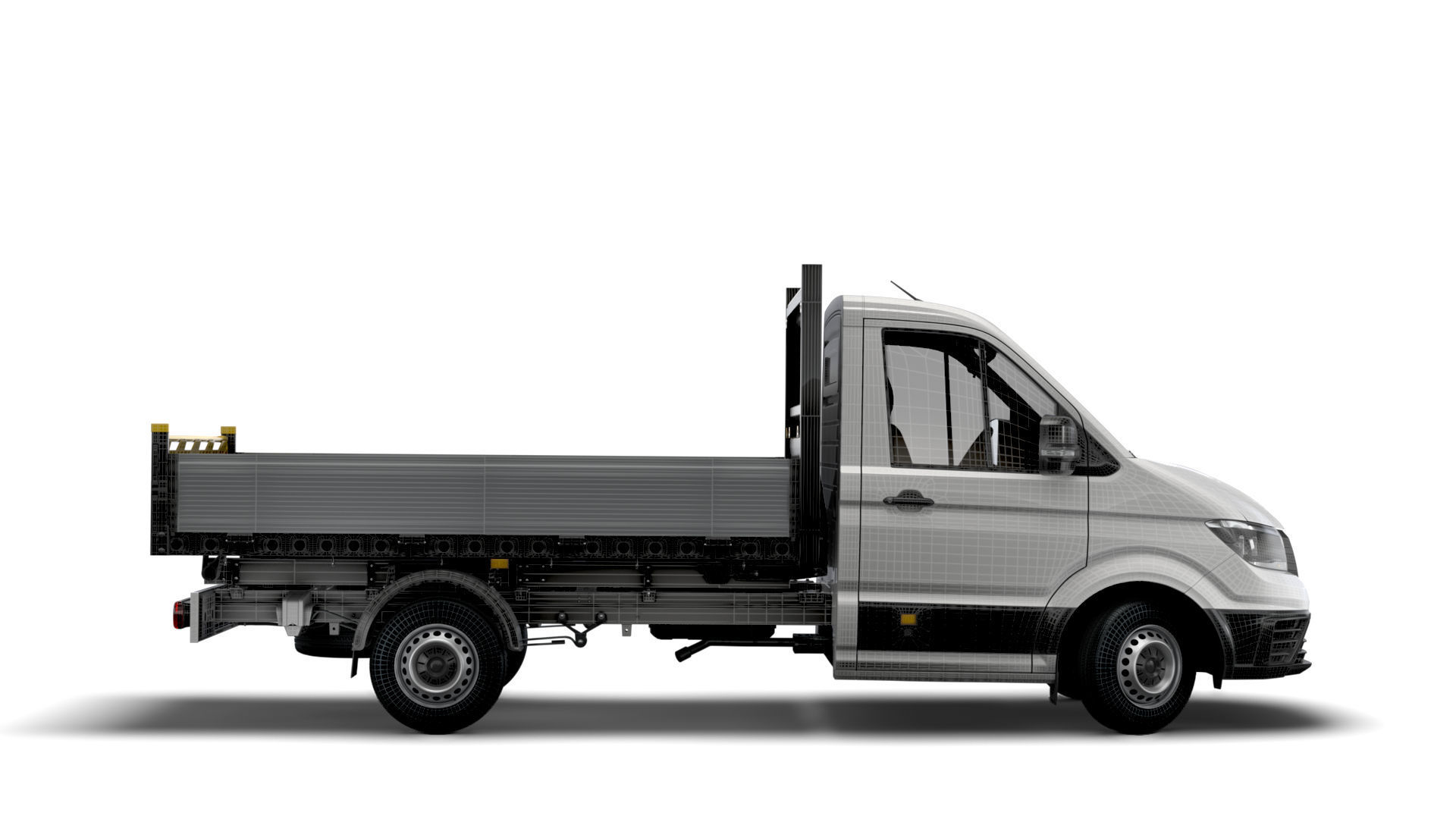 VW Crafter Single Cab Tipper 2021 3D model_1