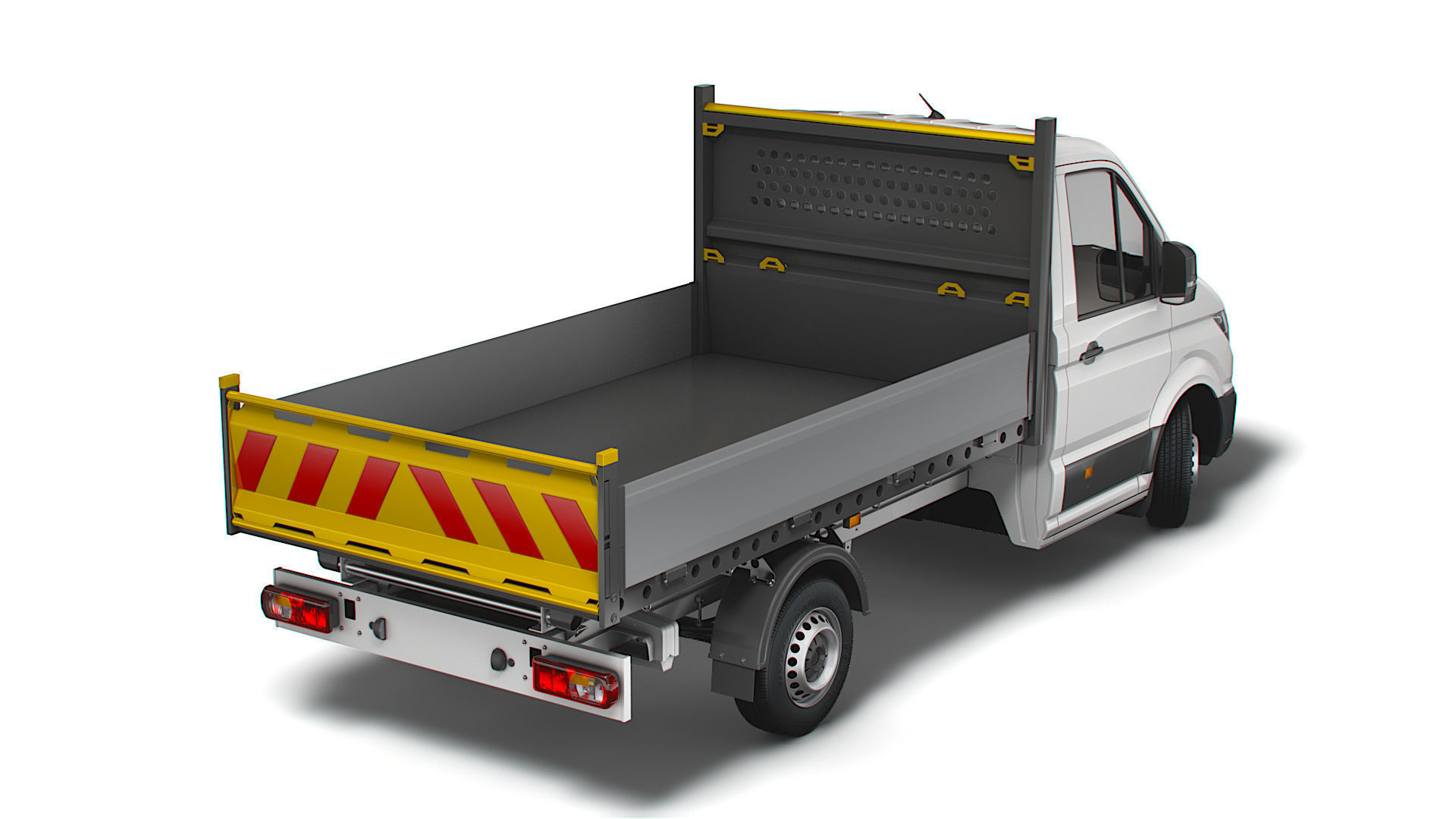 VW Crafter Single Cab Tipper 2021 3D model_13