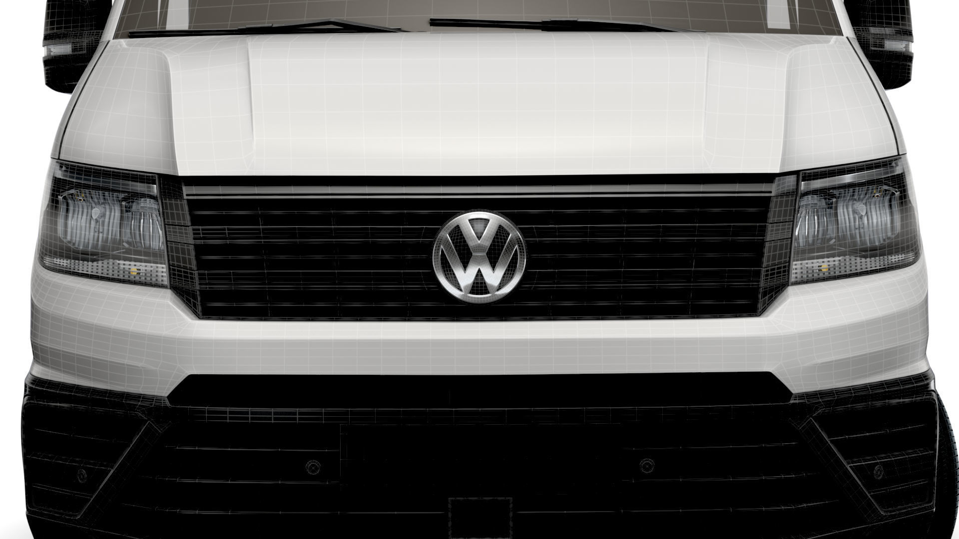 VW Crafter Single Cab Tipper 2021 3D model_6