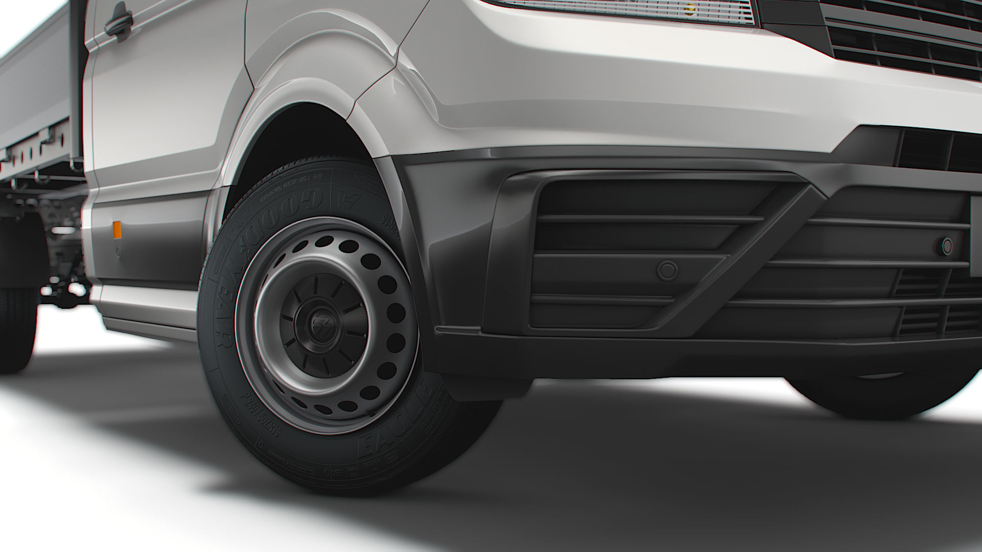 VW Crafter Single Cab Tipper 2021 3D model_15