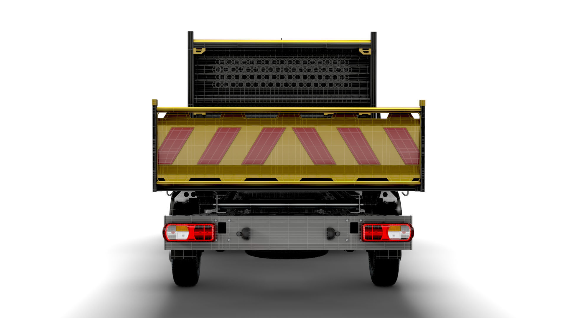 VW Crafter Single Cab Tipper 2021 3D model_9