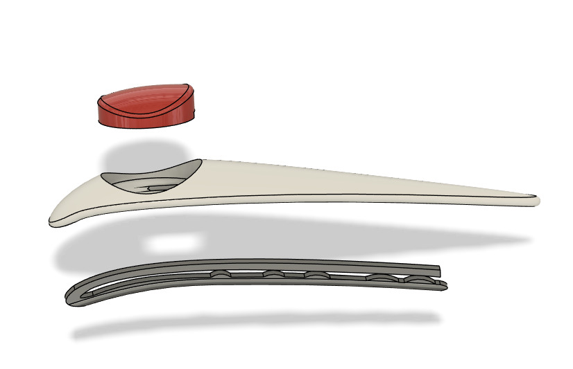 Fanart - Hair clip inspired by Nadia The Secret of Blue Water 3D print model_2