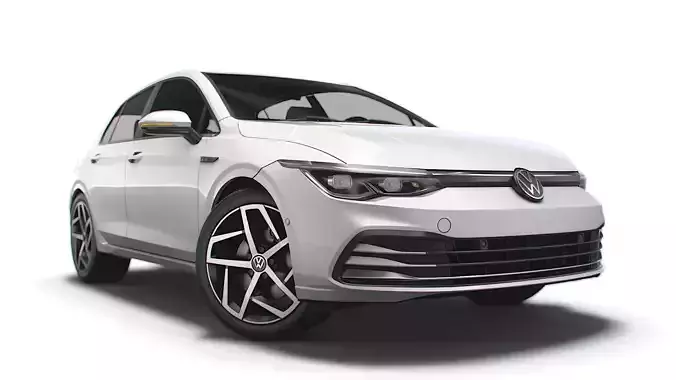 VW Golf Style 2021 3D model