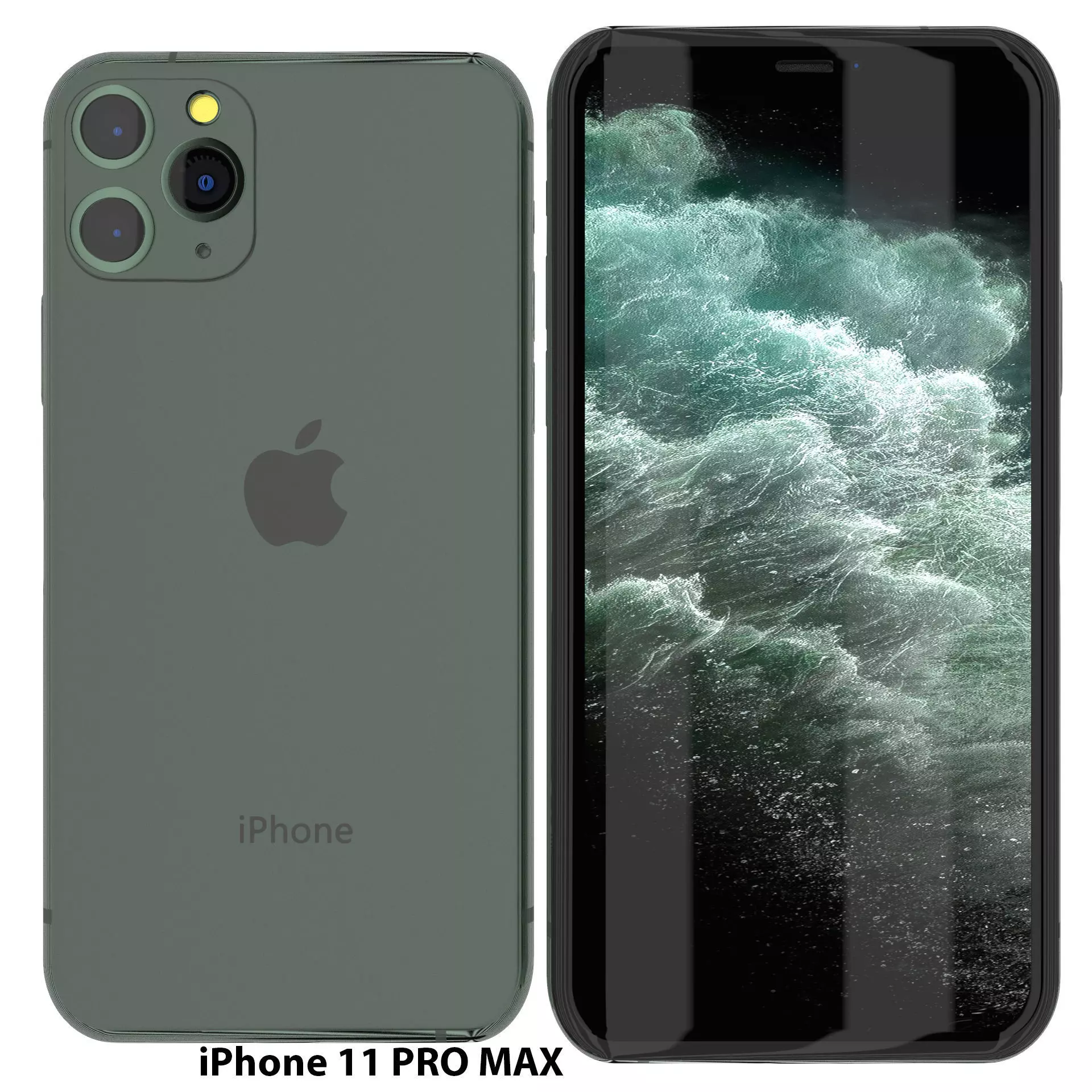 iPhone 11 PRO MAX Low-poly 3D model