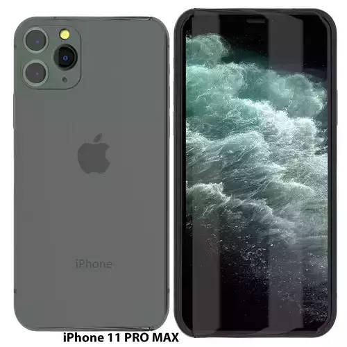 iPhone 11 PRO MAX Low-poly 3D model