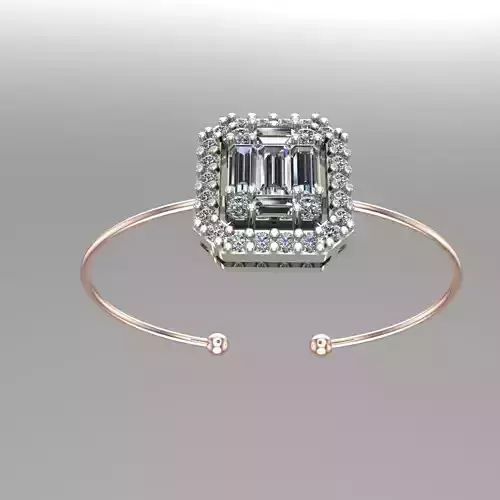 Baguette Brecelet and Ring Variation Diamond