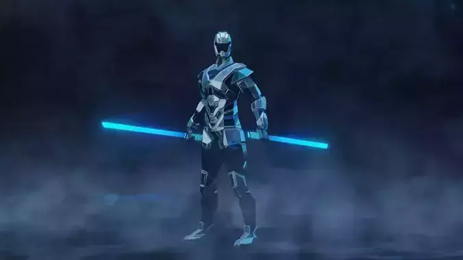 Scifi Lowpoly Robot - SLR Low-poly 3D model