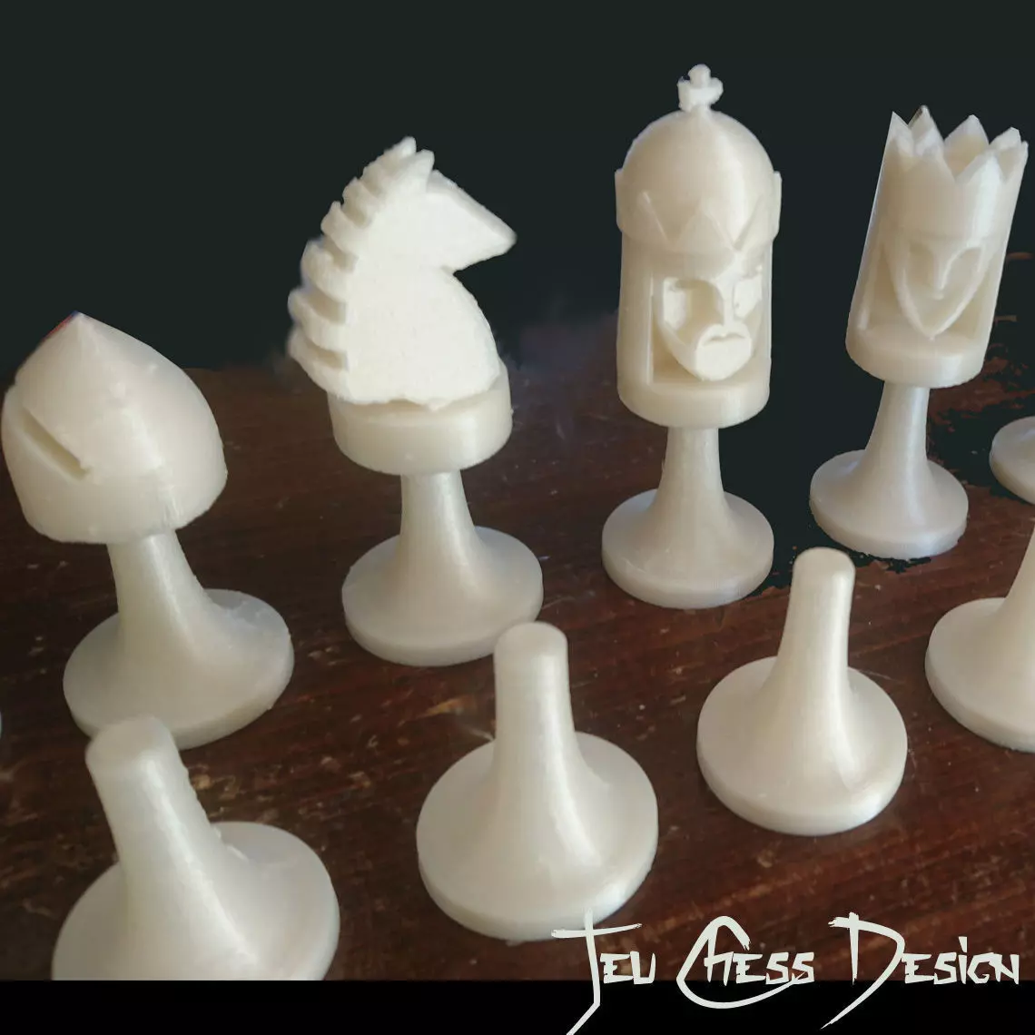 Chess design 3D print model_0