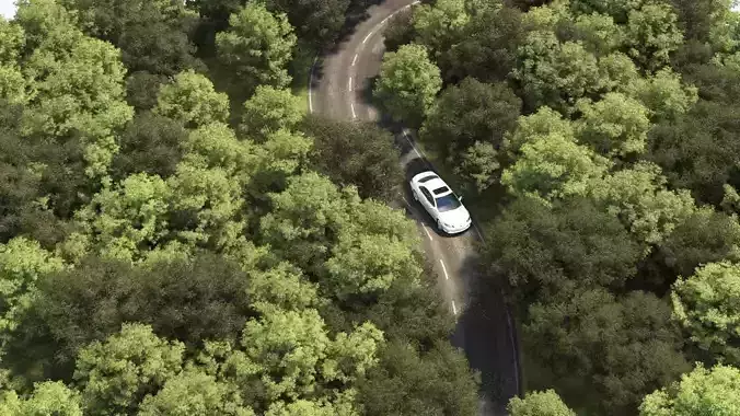 Road Scene Free 3D model