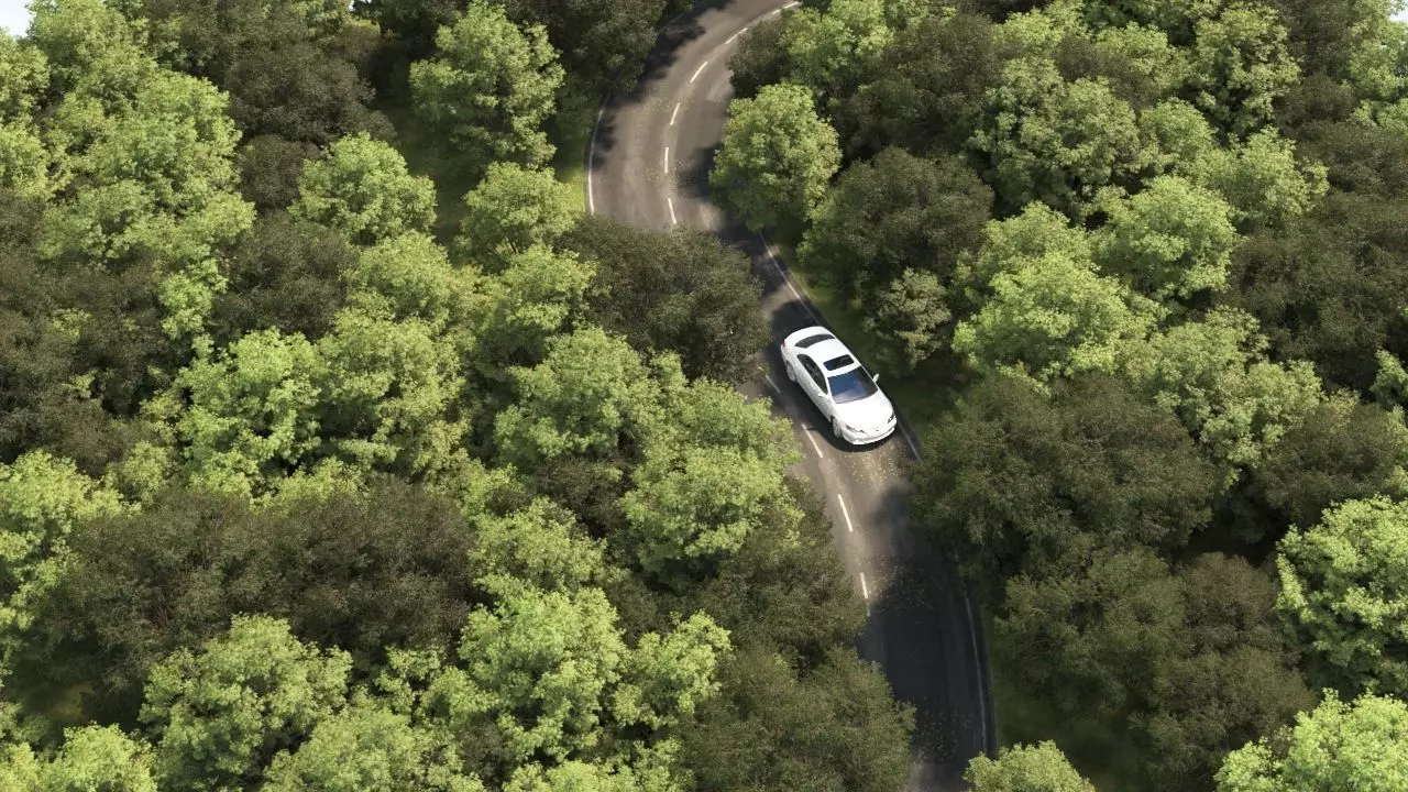 Road Scene Free 3D model_0