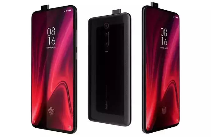 Xiaomi Redmi K20 Pro Carbon black 3D model