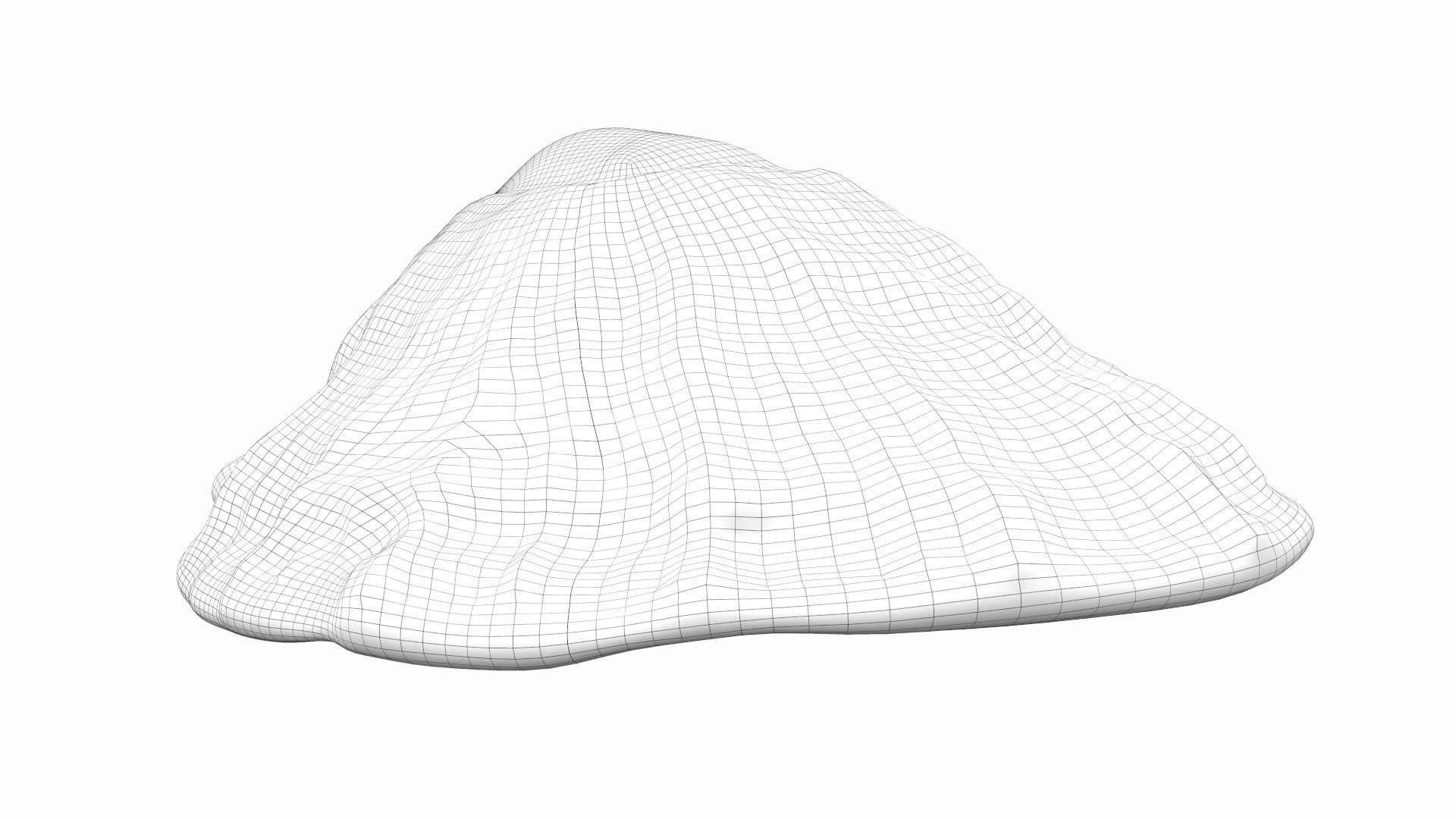 Sea shell scallop 4 3D model_9