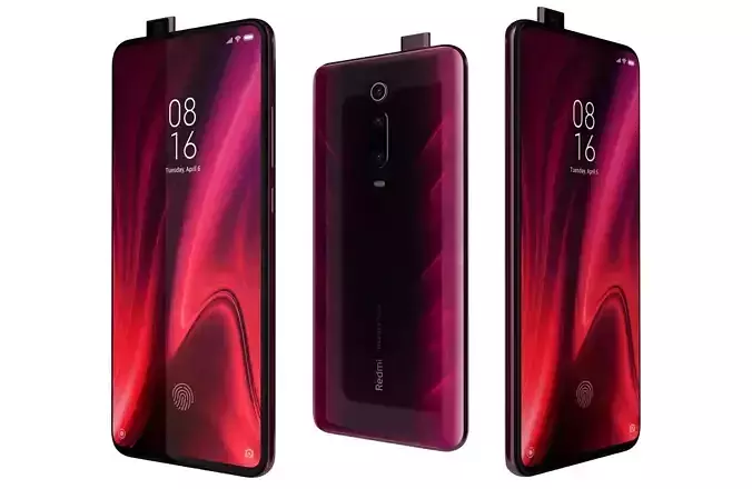 Xiaomi Redmi K20 Pro Flame red 3D model