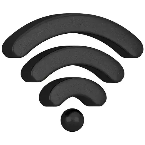 Wireless and WiFi Symbol Black