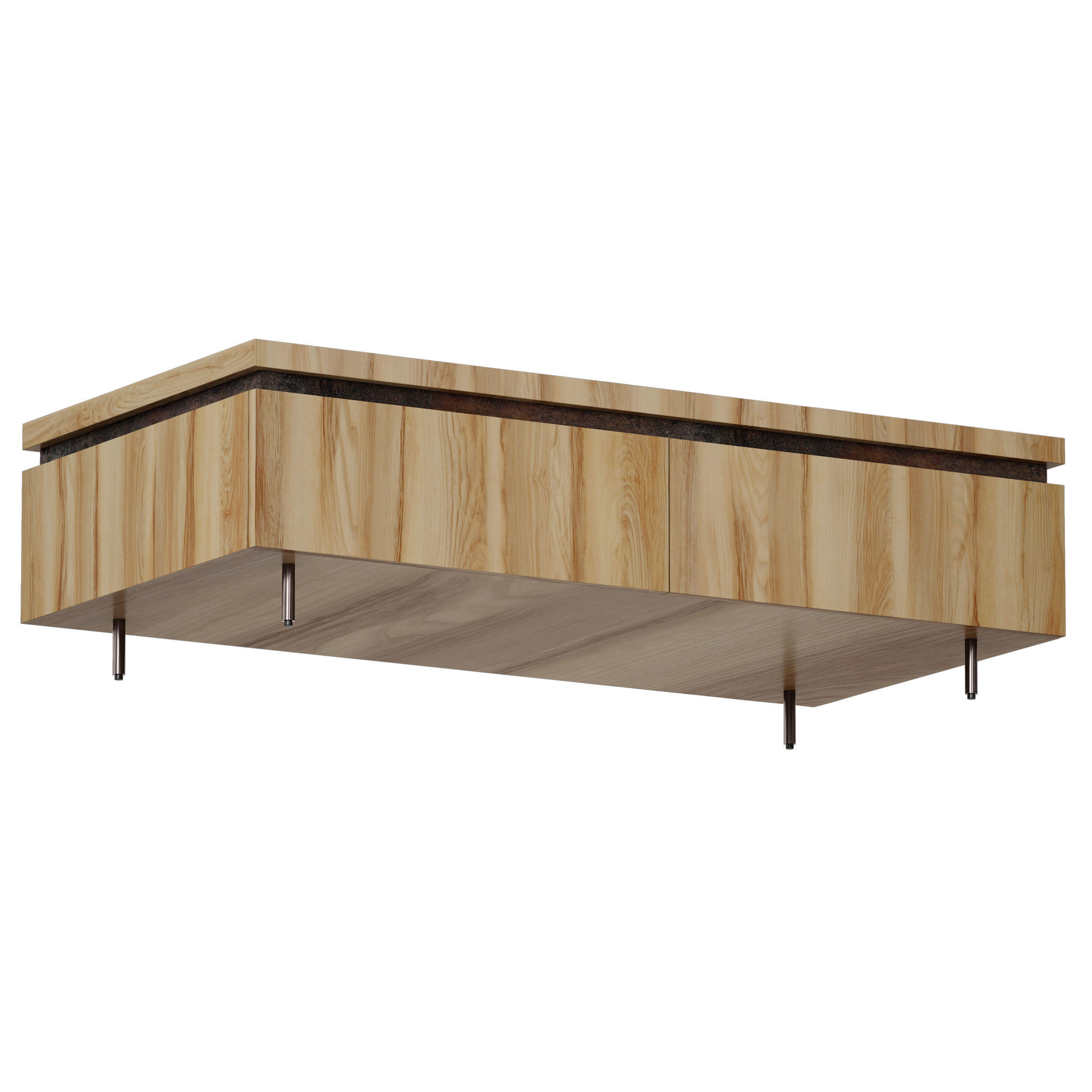 Whalen Coffee Table Crate and Barrel 3D model_2