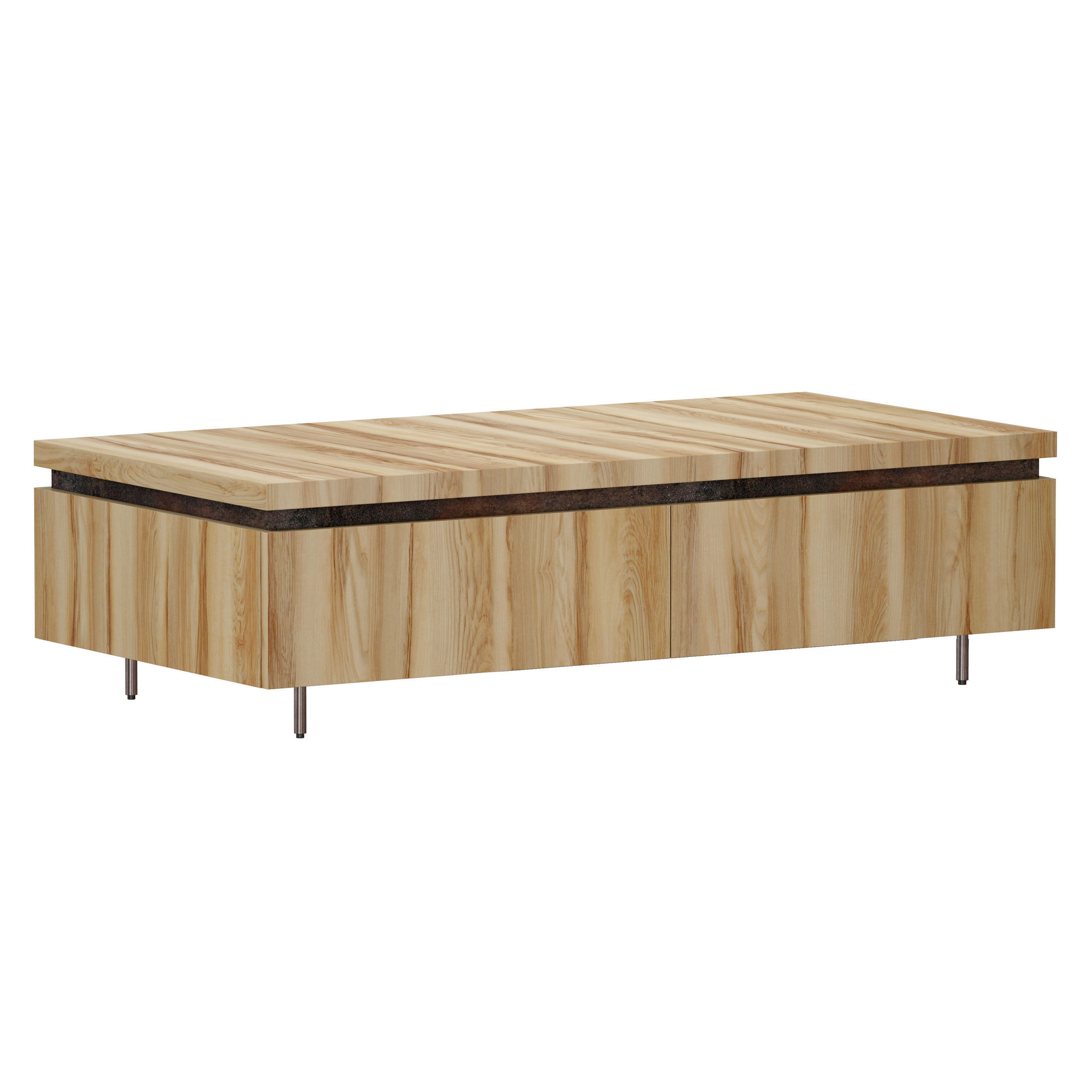 Whalen Coffee Table Crate and Barrel 3D model_1