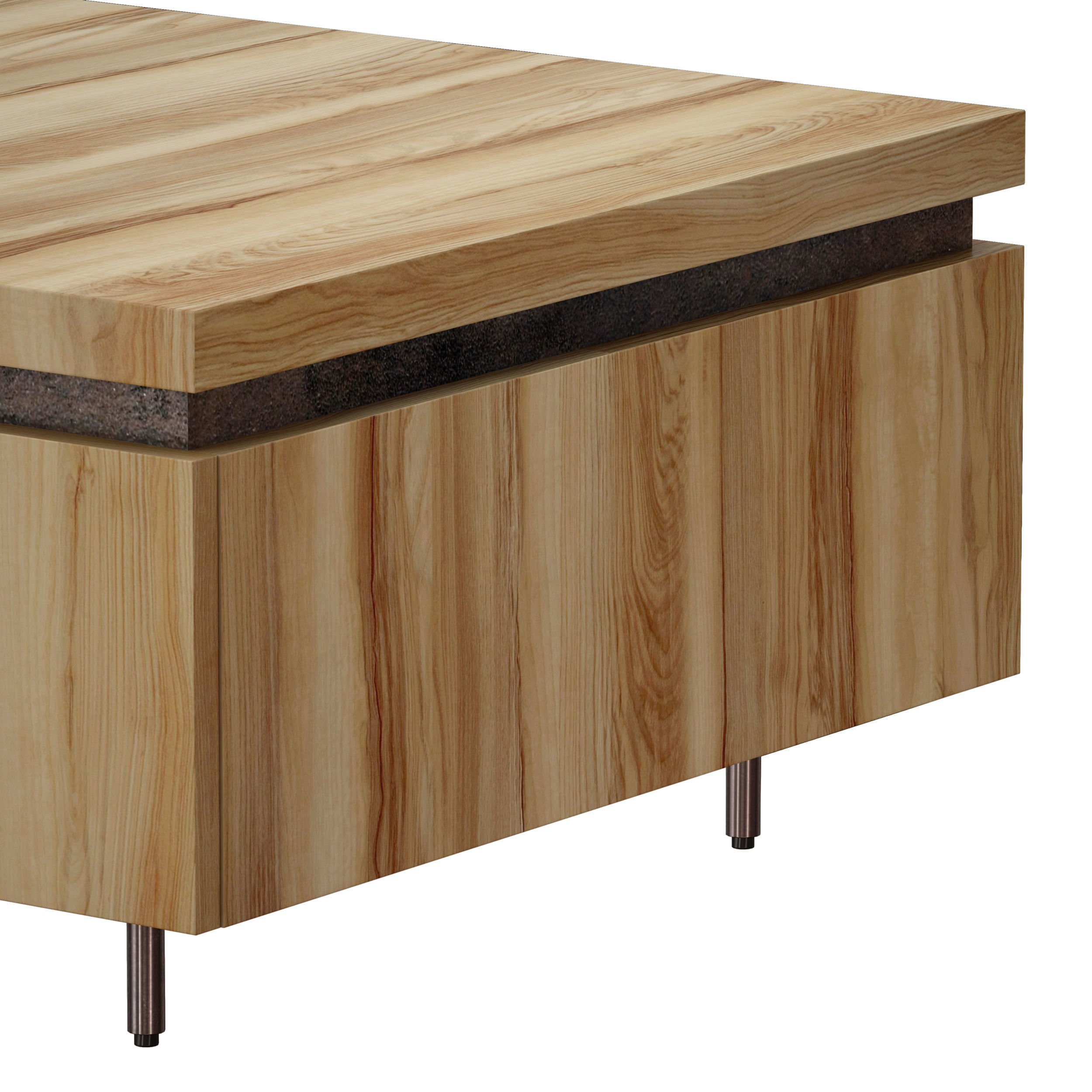 Whalen Coffee Table Crate and Barrel 3D model_9