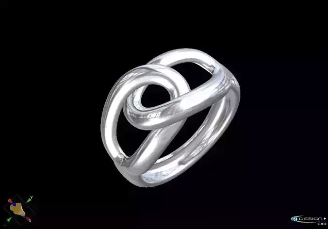 Entrella ring in sterling silver