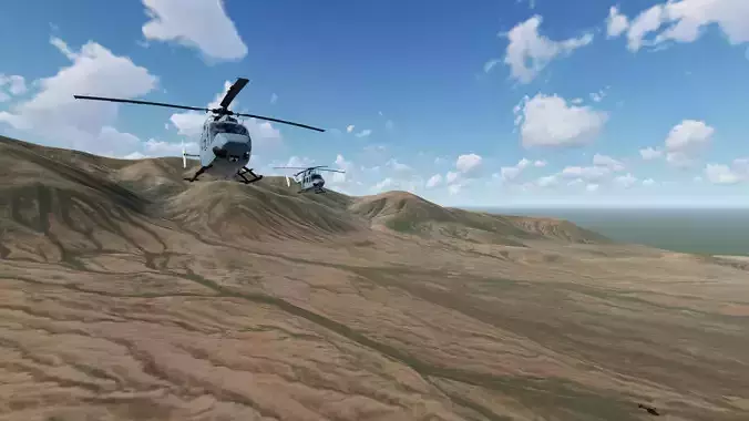 Mountain Valley Near Caleta Lobos Chile