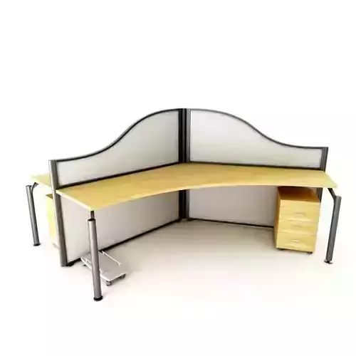 Modern Office Desk And Workspace