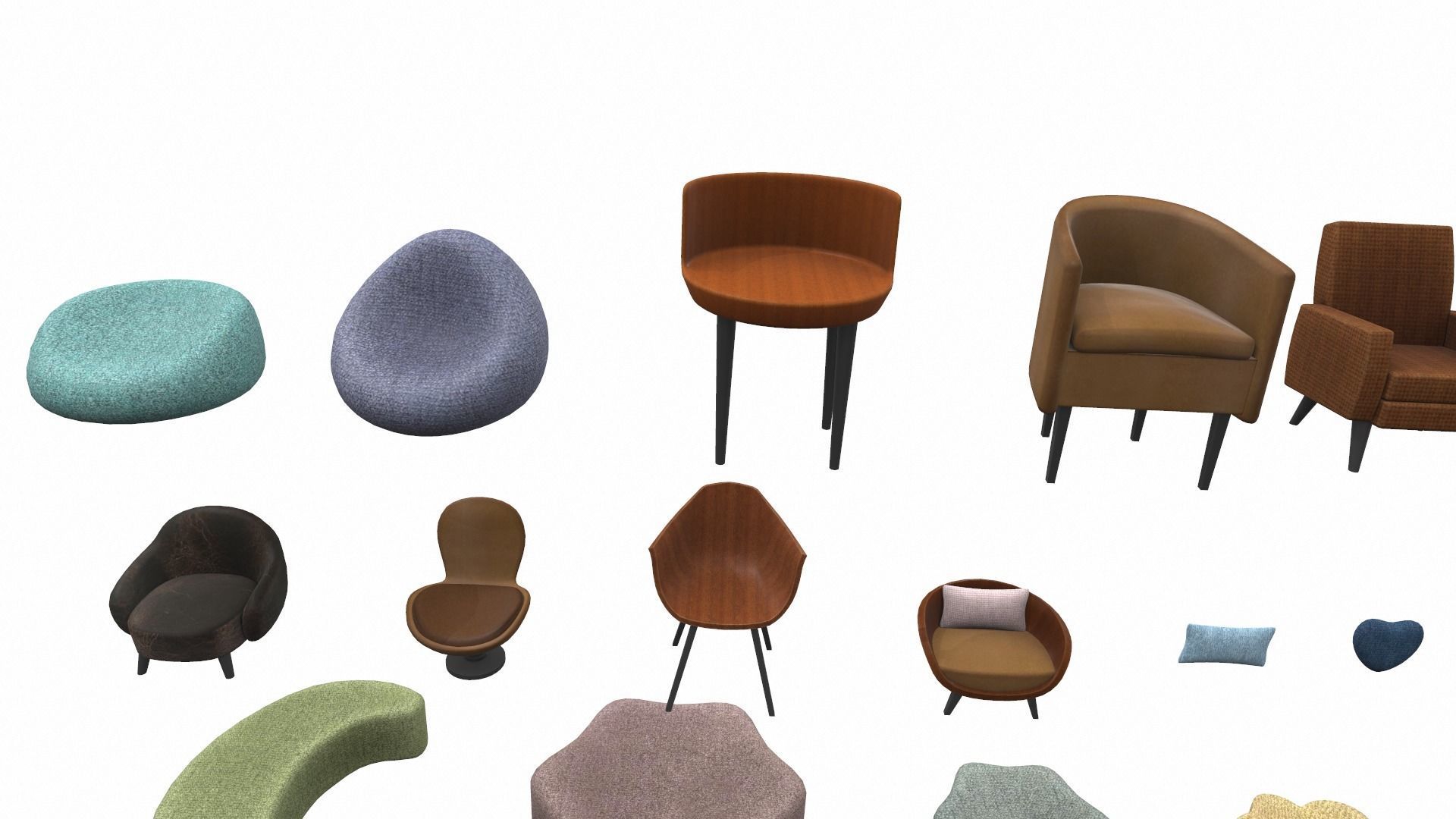 Cartoon furniture props pack vol 2 3D model_3