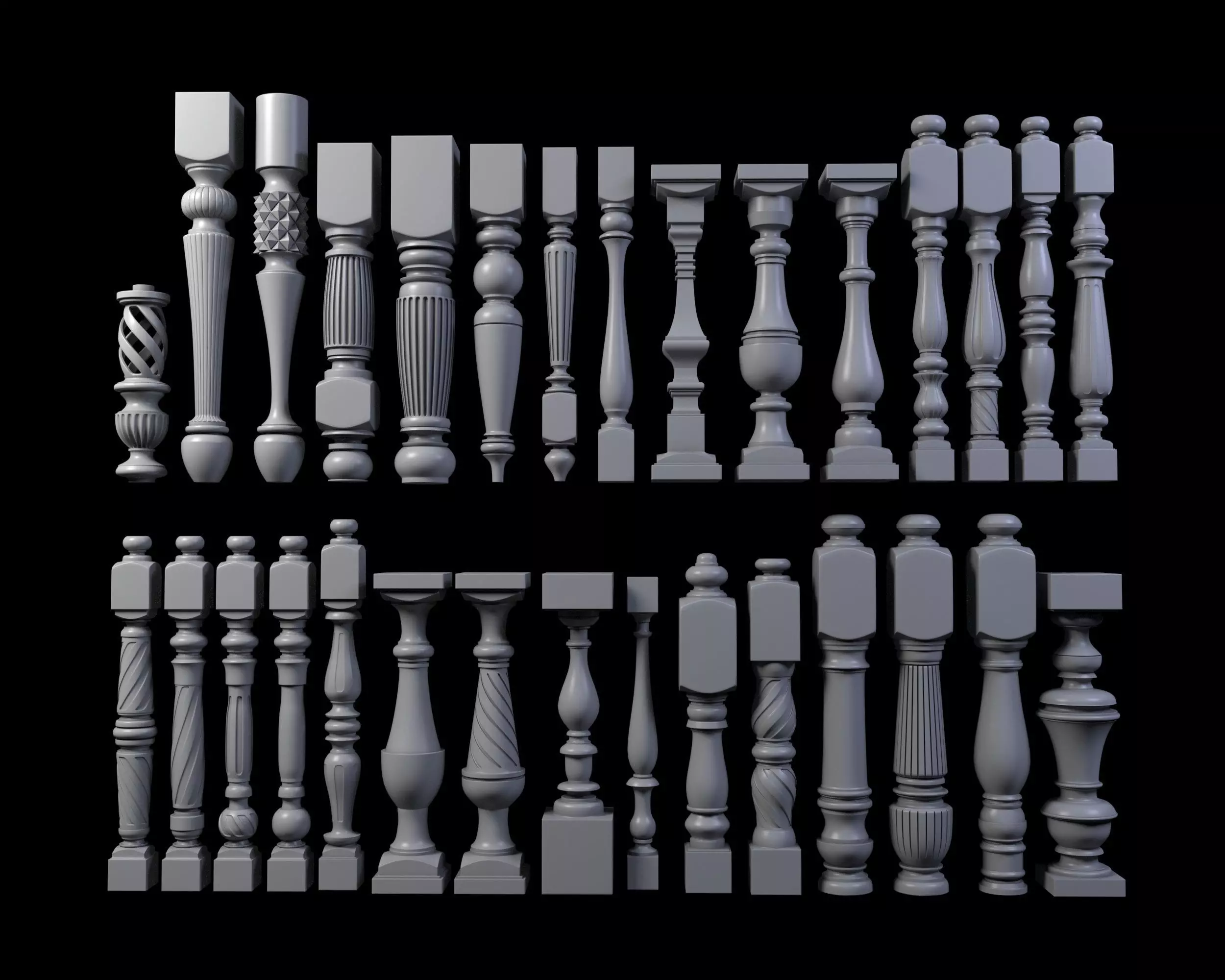 30 Baluster 3D model_0