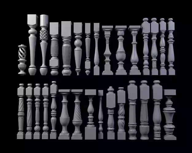 30 Baluster 3D model