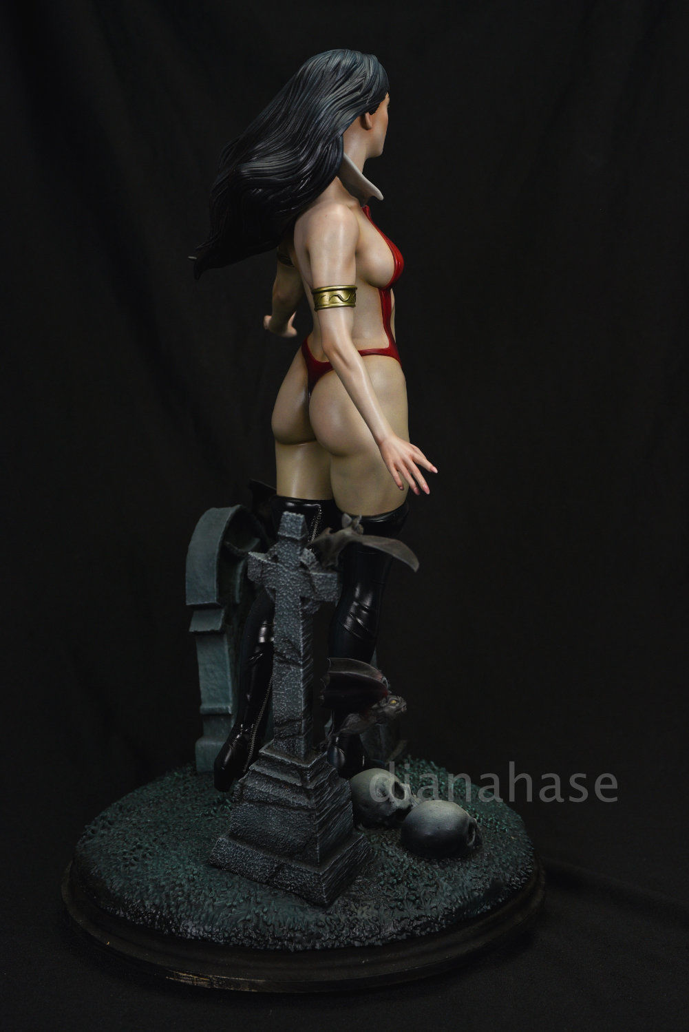 Vampirella dc comics female statue 3D print model_4
